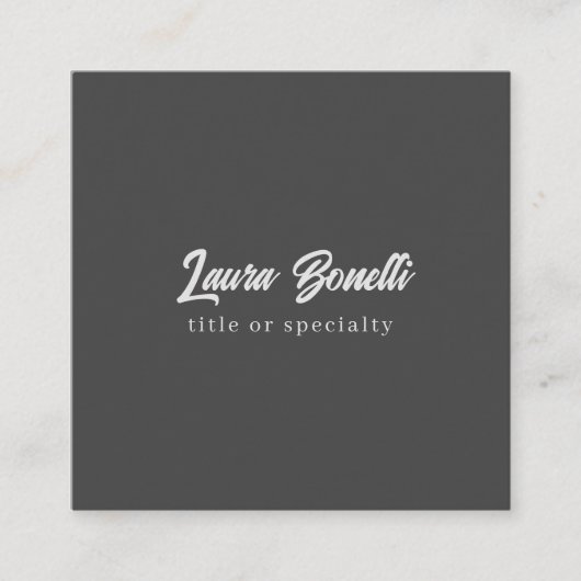 Minimalistisch Professioneel Modern Handwrite Donk Informatiekaartje (Voorkant)