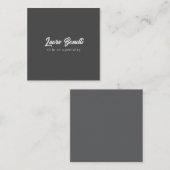 Minimalistisch Professioneel Modern Handwrite Donk Informatiekaartje (Voorkant / Achterkant)