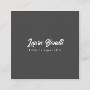 Minimalistisch Professioneel Modern Handwrite Donk Informatiekaartje