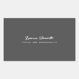 Minimalistisch Professioneel Modern Handwrite Donk Rechthoekige Sticker
