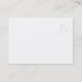 Minimalistisch Professioneel Modern Monogram Eenvo Visitekaartje (Voorkant)