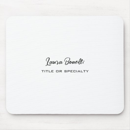 Minimalistisch professioneel modern muismat (Voorkant)