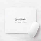 Minimalistisch professioneel modern muismat (Met muis)