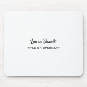 Minimalistisch professioneel modern muismat