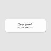 Minimalistisch professioneel modern naamplaatje (Voorkant)