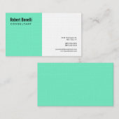 Minimalistisch professioneel modern Premium Linen Visitekaartje (Voorkant / Achterkant)