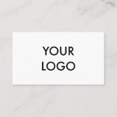 Minimalistisch professioneel modern zwart-wit visitekaartje (Voorkant)