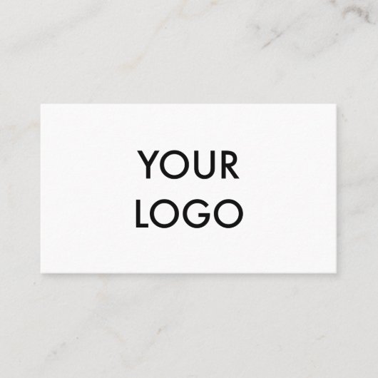 Minimalistisch professioneel modern zwart-wit visitekaartje (Voorkant)