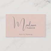 Minimalistisch professioneel monogram Qr-code Visitekaartje (Voorkant)