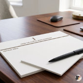 Minimalistisch professioneel monogram "Van mijn bu Notitieblok