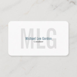 Minimalistisch professioneel monogram Visitekaartj Visitekaartje