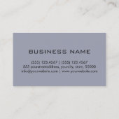 Minimalistisch professioneel monogram visitekaartje (Achterkant)