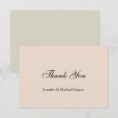Minimalistisch professioneel platform bedankkaart (Voorkant / Achterkant)