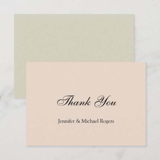 Minimalistisch professioneel platform bedankkaart (Voorkant / Achterkant)