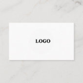 Minimalistisch professioneel platform visitekaartje (Achterkant)