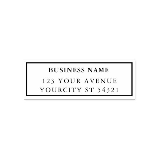 Minimalistisch professioneel retouradres  zelfinktende stempel (Design)