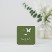 Minimalistisch Professioneel Schoonheidssalon Visi Informatiekaartje (Staand voorkant)