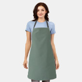 Minimalistisch Professioneel Stevig Xanadu Groen Schort (Gedragen)