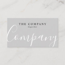 Minimalistisch professioneel typerend grijs Visite