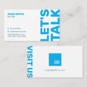 Minimalistisch professioneel visitekaartje (Voorkant / Achterkant)