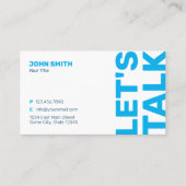 Minimalistisch professioneel visitekaartje (Voorkant)