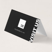 Minimalistisch professioneel visitekaartje (Achterkant)