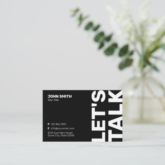 Minimalistisch professioneel visitekaartje (Staand voorkant)