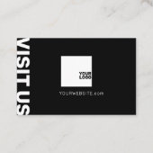 Minimalistisch professioneel visitekaartje (Achterkant)