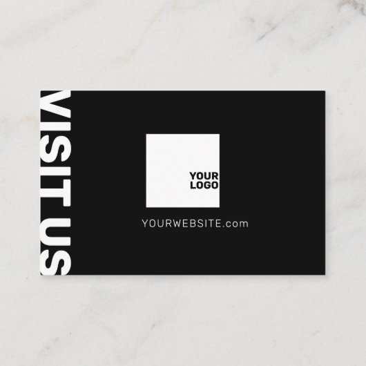 Minimalistisch professioneel visitekaartje (Achterkant)