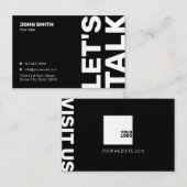 Minimalistisch professioneel visitekaartje (Voorkant / Achterkant)