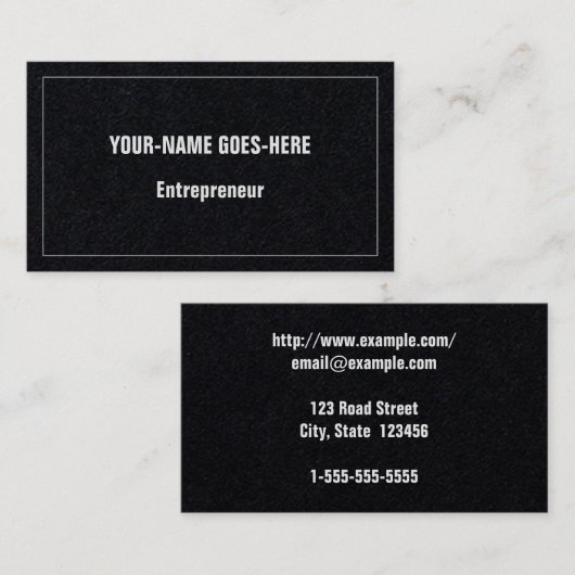 Minimalistisch, professioneel Visitekaartje (Voorkant / Achterkant)