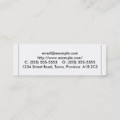 Minimalistisch professioneel Visitekaartje (Achterkant)