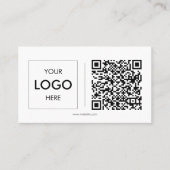 Minimalistisch professioneel Visitekaartje met log (Voorkant)