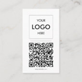 Minimalistisch professioneel Visitekaartje met log (Voorkant)