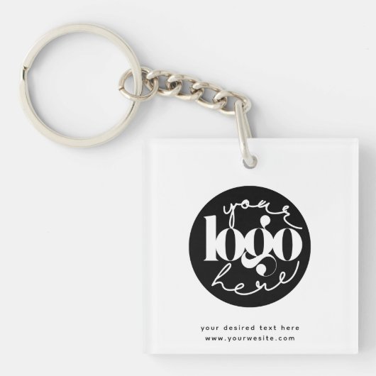 Minimalistisch professioneel zakelijk aangepast lo sleutelhanger (Voorkant)