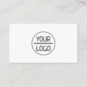 Minimalistisch Professioneel Zakelijk Zwart En Wit Visitekaartje (Voorkant)