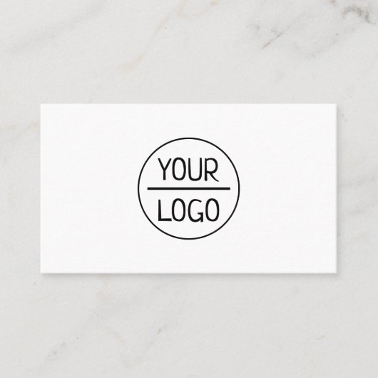 Minimalistisch Professioneel Zakelijk Zwart En Wit Visitekaartje (Voorkant)