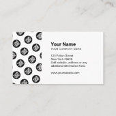 Minimalistisch professioneel zwart-wit en bedrijfs visitekaartje (Achterkant)