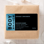 Minimalistisch professioneel zwart-witboterlaborat etiket (Insitu)