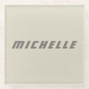 Minimalistisch professionele moderne natuurkunde glazen onderzetter