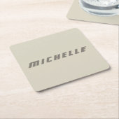 Minimalistisch professionele moderne natuurkunde kartonnen onderzetters (Schuin)