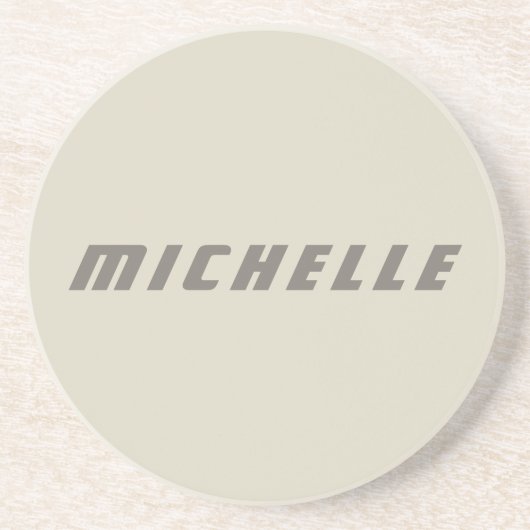 Minimalistisch professionele moderne natuurkunde zandsteen onderzetter (Voorkant)