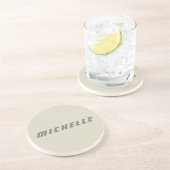 Minimalistisch professionele moderne natuurkunde zandsteen onderzetter (Zijkant)