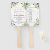 Minimalistisch programma Eucalyptus & Cotton voor  Handwaaier (Voorkant en achterkant)