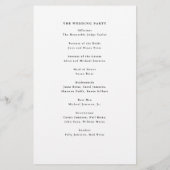 Minimalistisch programma voor calligrafie zwart-wi flyer (Achterkant)