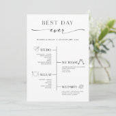 Minimalistisch programma voor de planning van de b programmakaart (Staand voorkant)