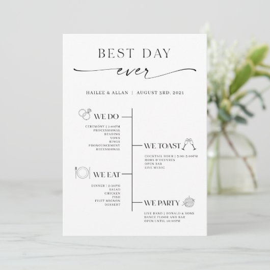 Minimalistisch programma voor de planning van de b programmakaart (Staand voorkant)