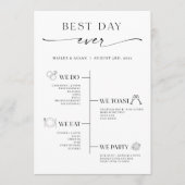 Minimalistisch programma voor de planning van de b programmakaart (Voorkant)