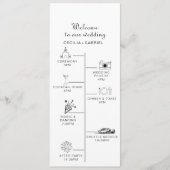 Minimalistisch programma voor lijnverbinding programmakaart (Voorkant)