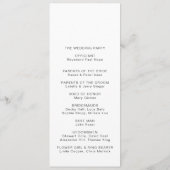 Minimalistisch programma voor lijnverbinding programmakaart (Achterkant)